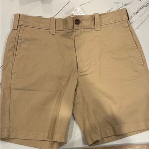 J. Crew Men's Khaki Flat Front Shorts